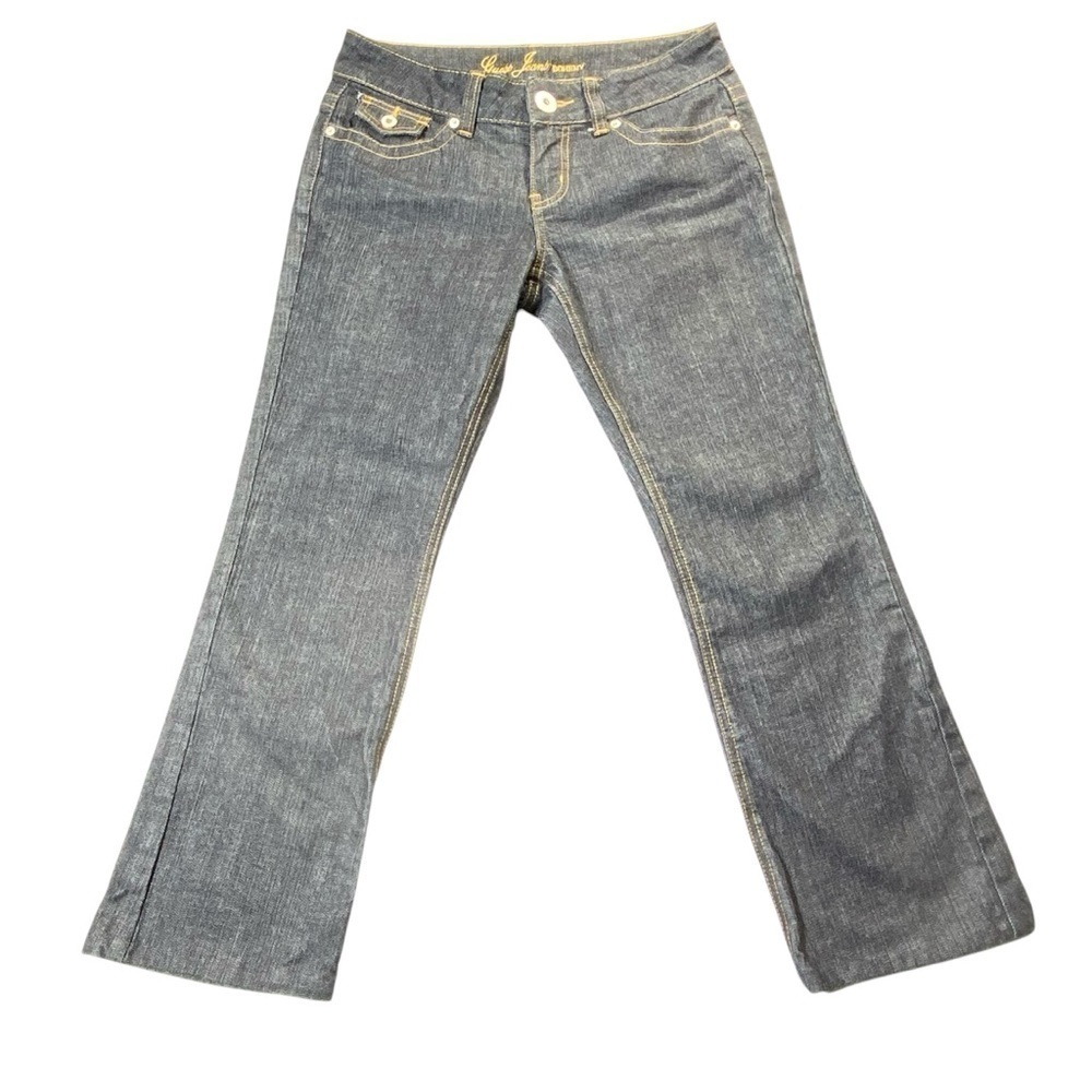 Guess Bootcut Jeans Women 29 Doheny Low Rise Cropped Flap Pocket Western Denim